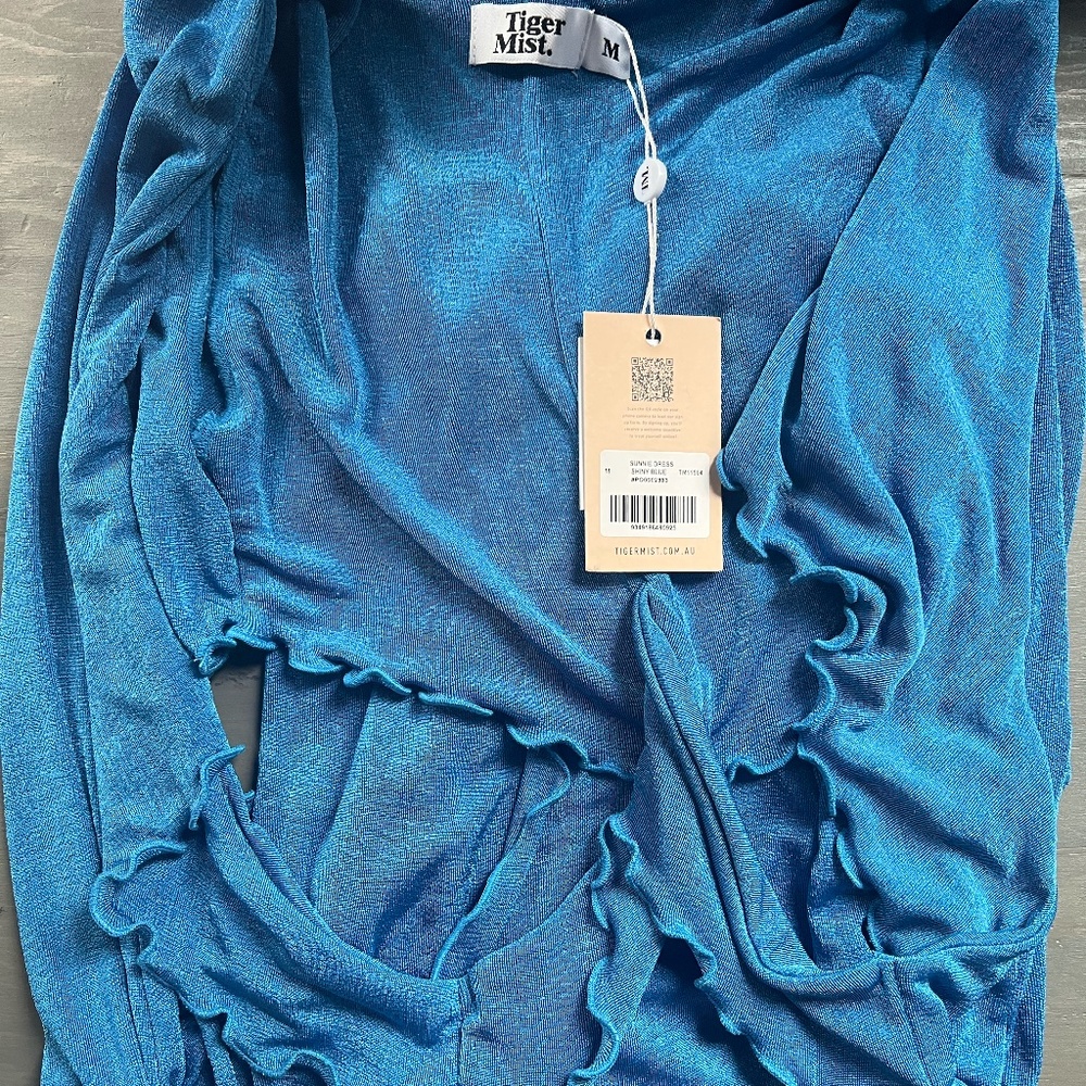 Tiger Mist Sunnie Dress Shiny Blue